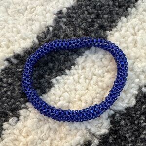 Handmade Blue Beaded Bracelet